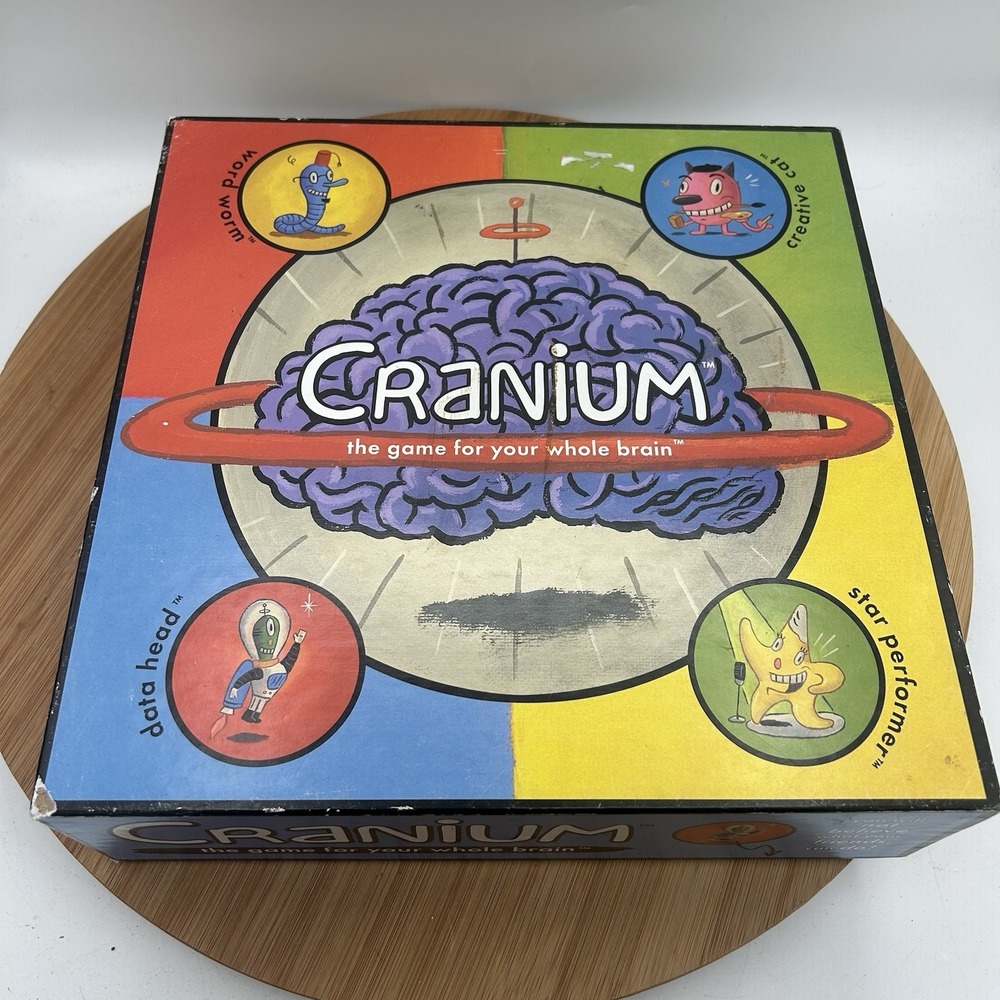 Cranium The Game 4 Your Whole Brain 1998 Outrageous Game Board - 3027950